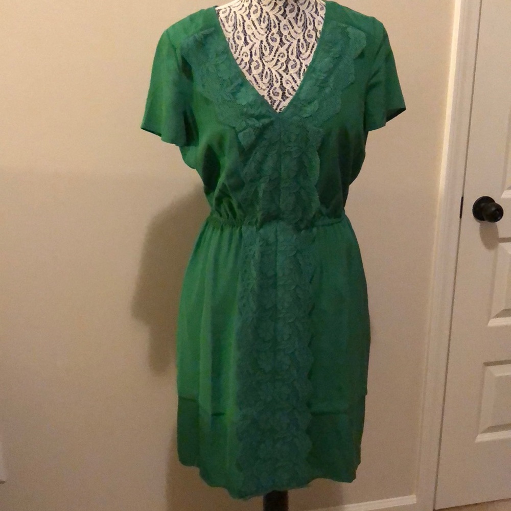 Green Marc Jacobs Dress with Lace Detail